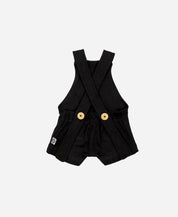 Salopette Verão Unissex MiniMalista | Liso Preto - MiniMalista Baby - 0.2, 0.3, b2b, black-friday, Calor, com-desconto-mm10, Menino, Neutro, tab-tam-salopette-verão, Unissex, Verão -bebê-minimalista-estiloso