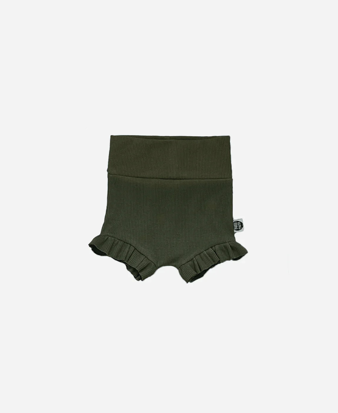 Shorts Panties Babado Canelado MiniMalista | Liso Jungle Green - MiniMalista Baby - 0.3, b2b, Baby, black-friday, Calor, Christmas, com-desconto-mm10, Menina, Natal, new, tab-tam-panties, Verão, Xmas -bebê-minimalista-estiloso