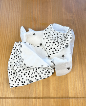 Kit Babador + Paninho de Arrotar (Burp Cloth) Snow Leopard