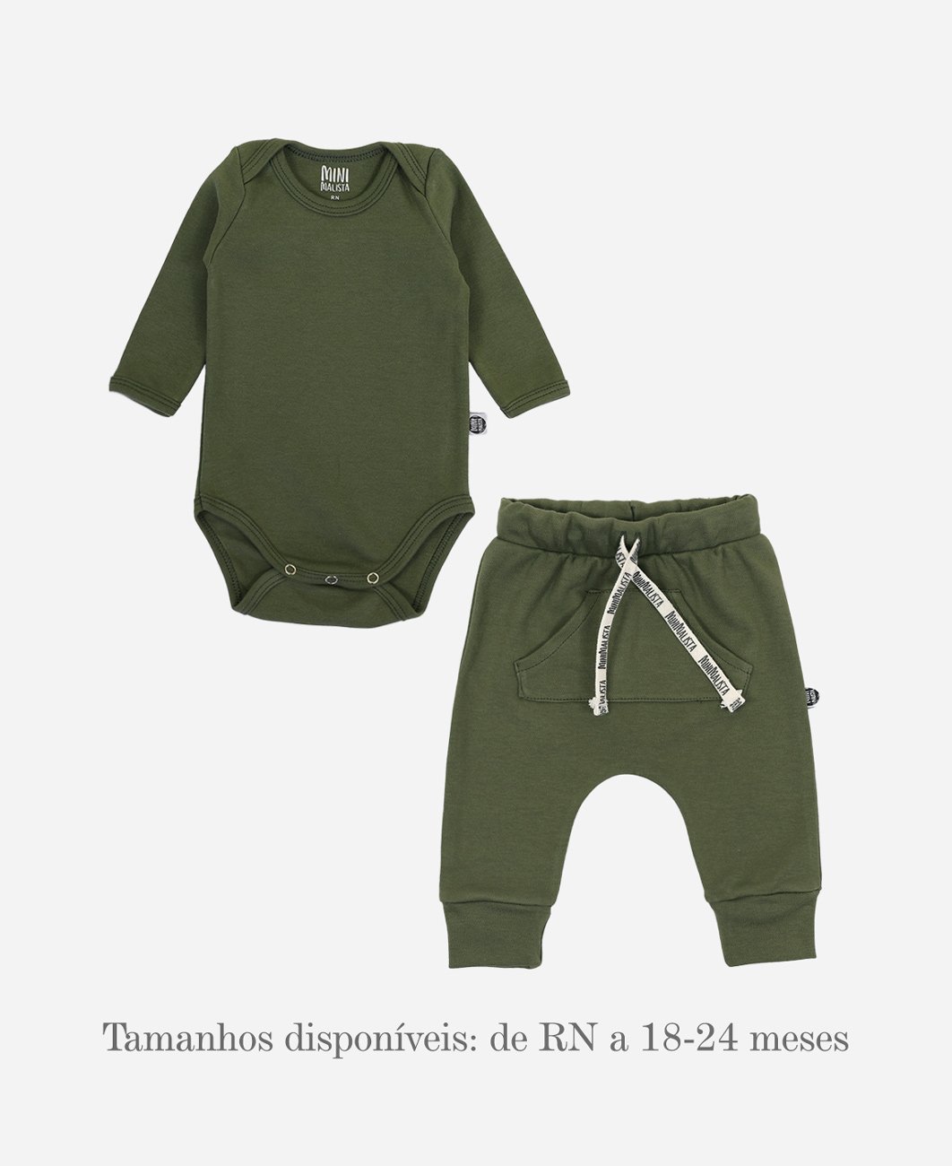 Conjunto Body e Calça | Liso Jungle Green