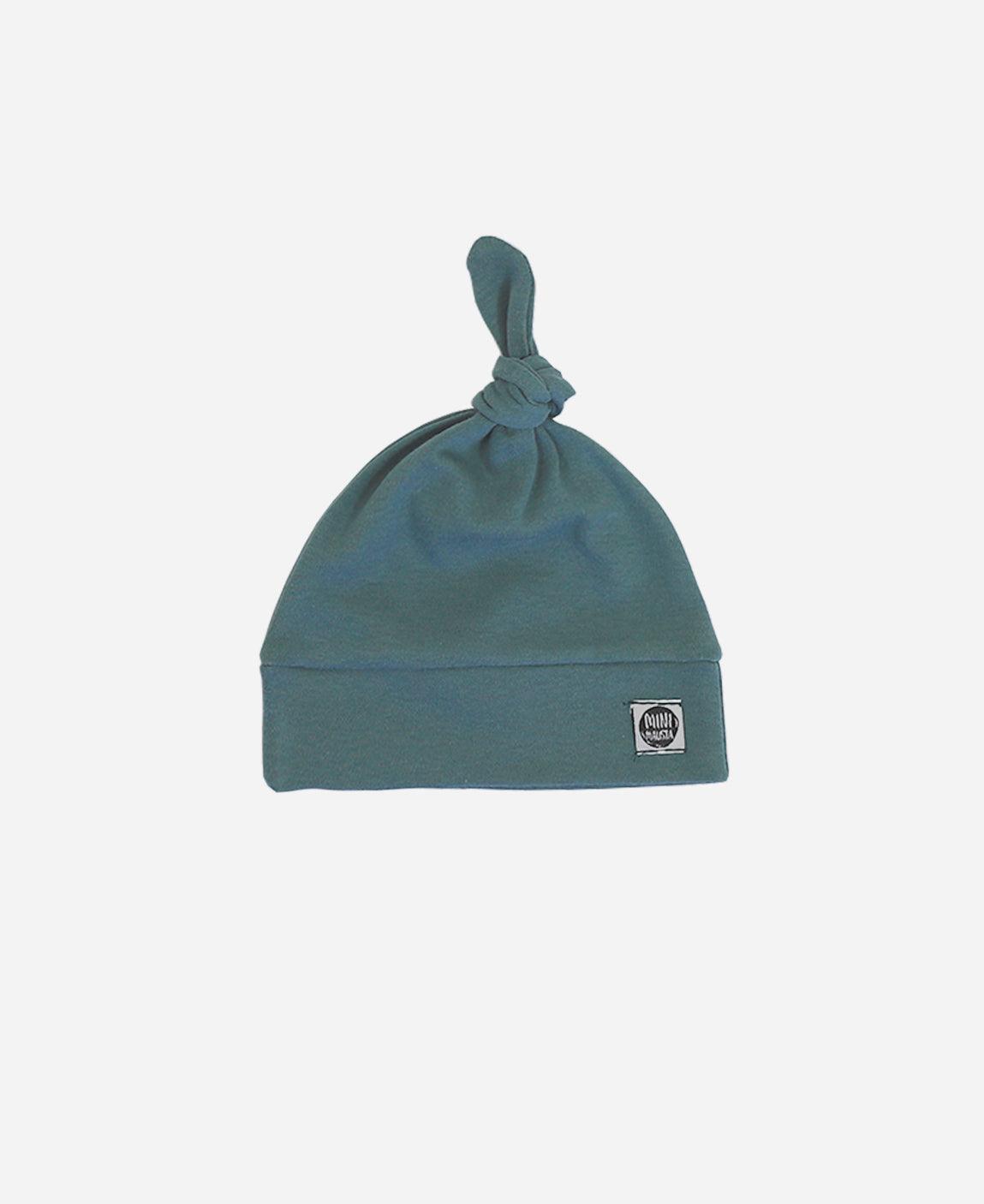 Touca Nó Recém-Nascido Unissex Liso Goblin Blue - MiniMalista Baby - b2b, Baby, com-desconto-mm10, Meia Estação, Menino, new, Winter Sale 30% -bebê-minimalista-estiloso