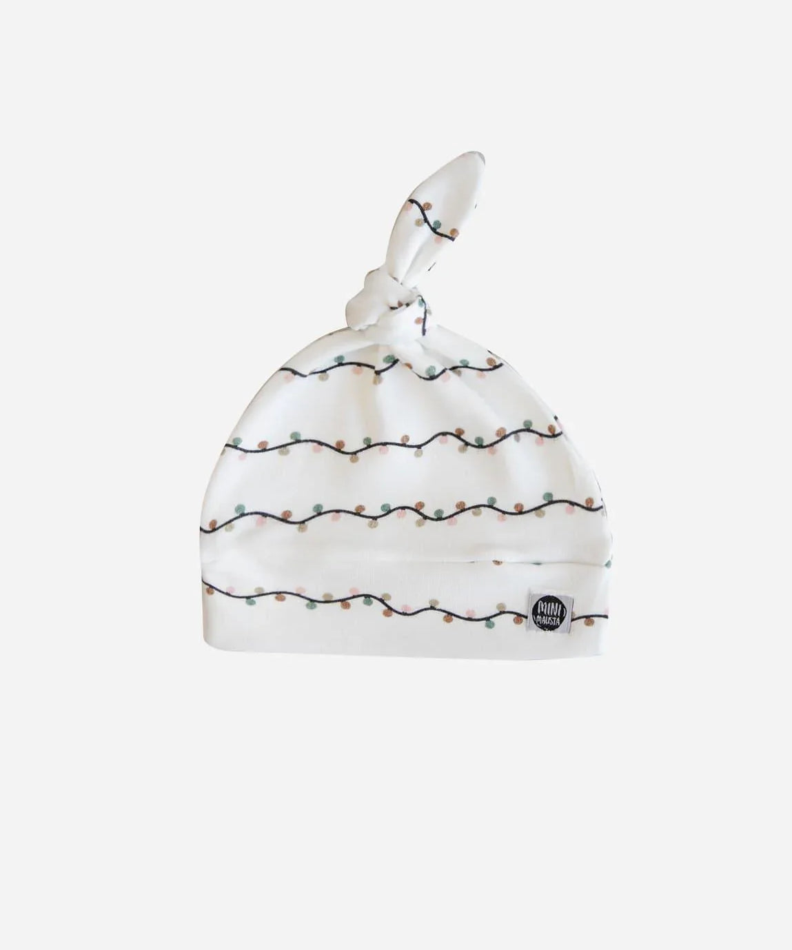 Touca Nó Recém-Nascido Unissex | Lights - MiniMalista Baby - 0.3, Ano Novo, b2b, Baby, black-friday, Christmas, com-desconto-mm10, Meia Estação, Menina, natal, Neutro, Reveillon, tab-tam-touca-nó, Unissex, Xmas -bebê-minimalista-estiloso