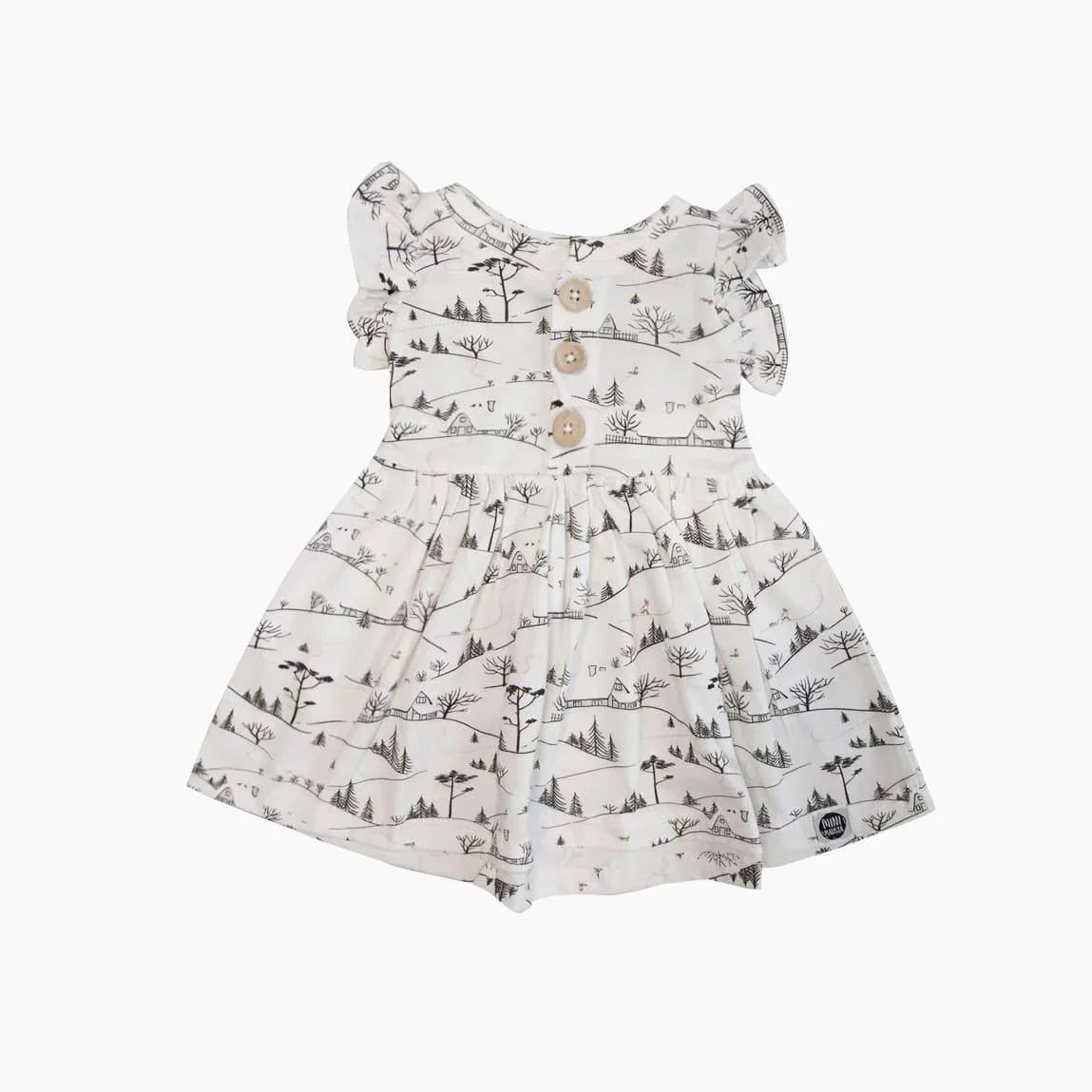 Vestido de Verão Babado Infantil | Village - MiniMalista Baby - 0, b2b, Calor, Christmas, com-desconto-mm10, Kids, Menina, minime, natal, tab-tam-vestido-manga-curta, Verão, Xmas -bebê-minimalista-estiloso