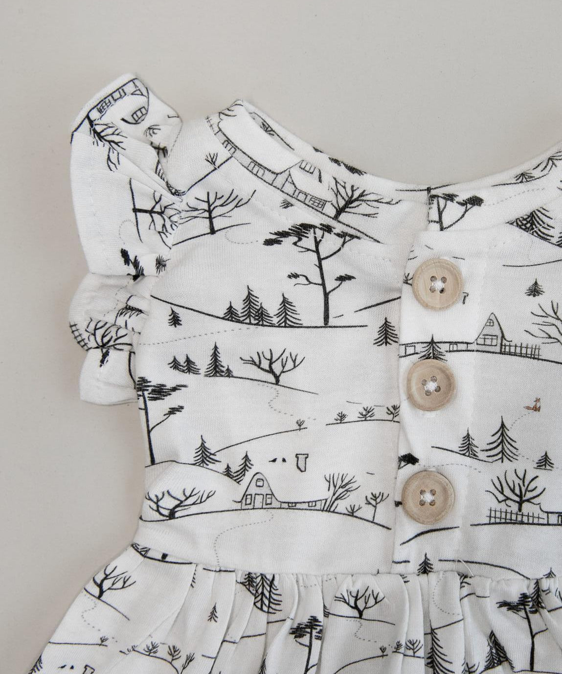 Vestido de Verão Babado Infantil | Village - MiniMalista Baby - 0, b2b, Calor, Christmas, com-desconto-mm10, Kids, Menina, minime, natal, tab-tam-vestido-manga-curta, Verão, Xmas -bebê-minimalista-estiloso