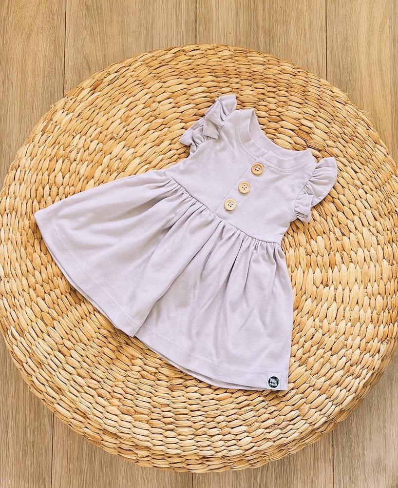 Vestido de Verão Infantil Babado | Liso Lilac - MiniMalista Baby - 0.3, b2b, black-friday, Calor, com-desconto-mm10, Kids, Menina, tab-tam-vestido-babado, tab-tam-vestido-manga-curta, Verão -bebê-minimalista-estiloso