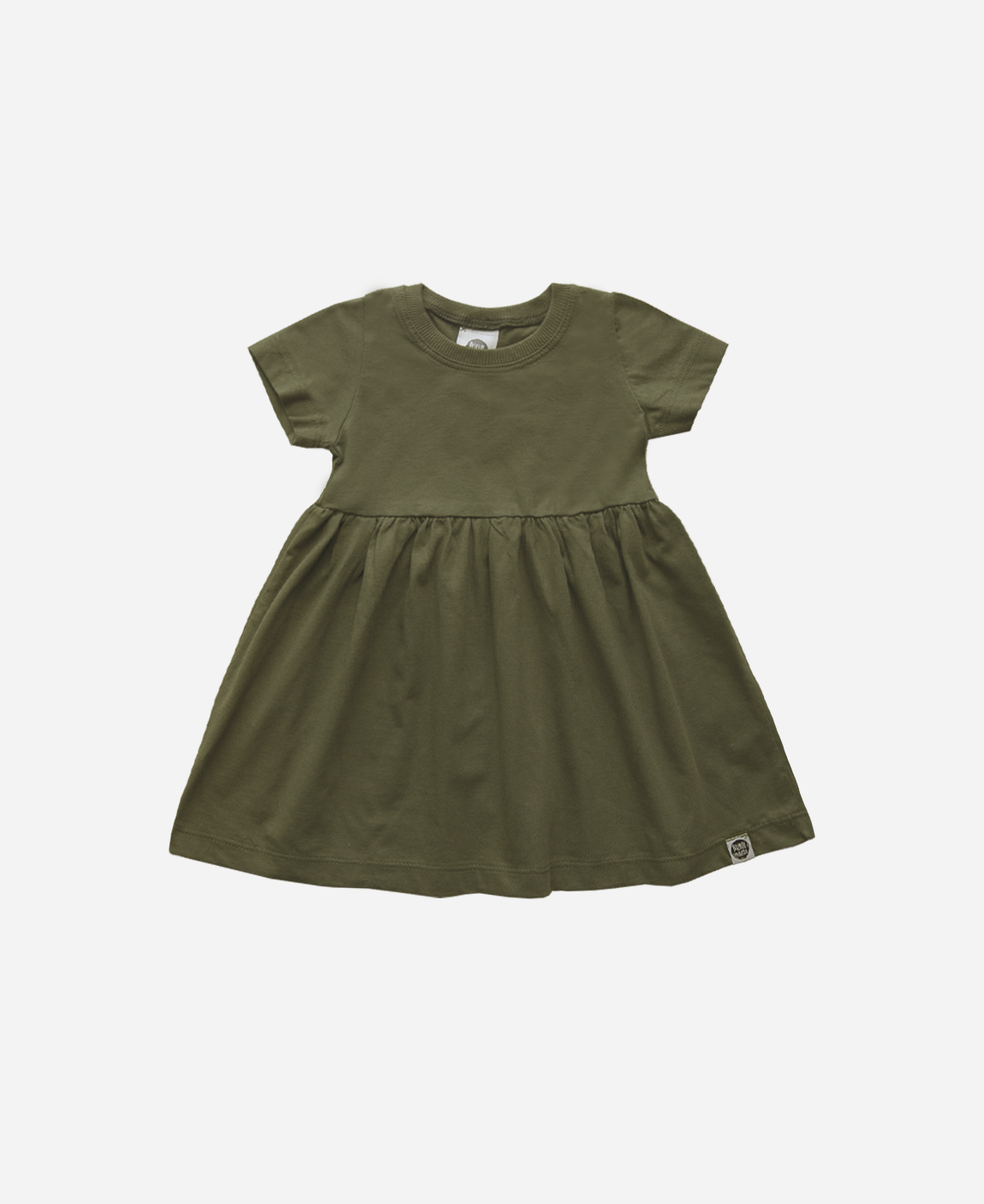 Vestido de Verão Infantil | Liso Jungle Green