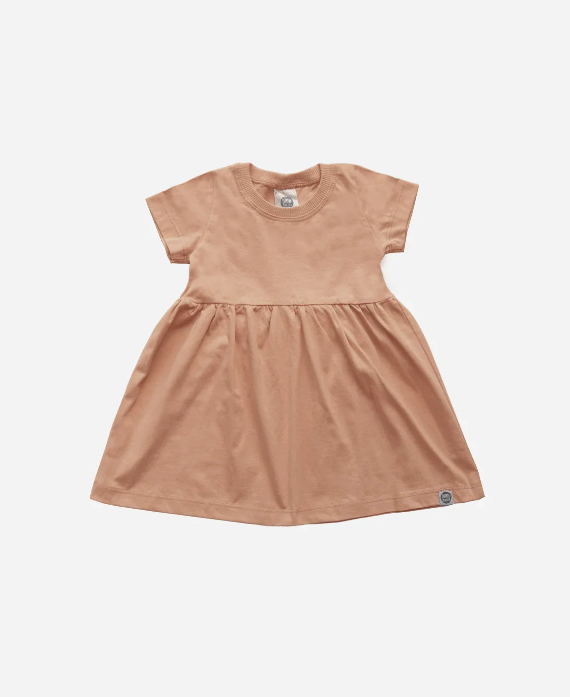 Vestido de Verão Infantil | Liso Cinnamon - MiniMalista Baby - 0.3, b2b, black-friday, Calor, com-desconto-mm10, Kids, Menina, new, tab-tam-vestido-manga-curta, Verão -bebê-minimalista-estiloso