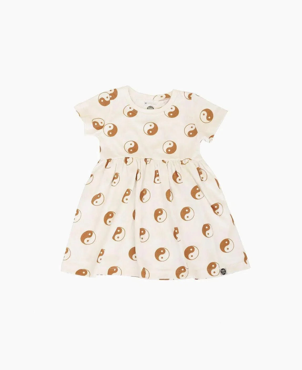 Vestido de Verão Infantil | Yin Yang - MiniMalista Baby - 0.3, b2b, black-friday, Calor, com-desconto-mm10, Kids, Menina, tab-tam-vestido-manga-curta, Verão -bebê-minimalista-estiloso