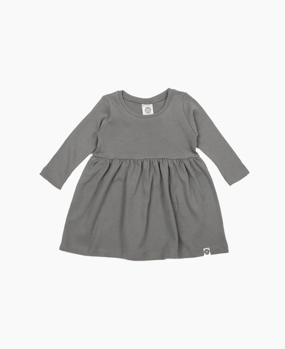 Vestido Infantil Manga Longa MiniMalista | Liso Grafitti - MiniMalista Baby - 0.3, 0.4, b2b, black-friday, com-desconto-mm10, Frio, Kids, Menina, SALE-FINAL, tab-tam-vestido-manga-longa, Winter Sale 40% -bebê-minimalista-estiloso