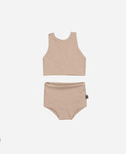 Biquini Dupla Face Infantil UV50+ MiniMalista | Liso Beige - MiniMalista Baby - 0, b2b, Calor, com-desconto-mm10, Menina, tab-tam-biquini, Verão -bebê-minimalista-estiloso