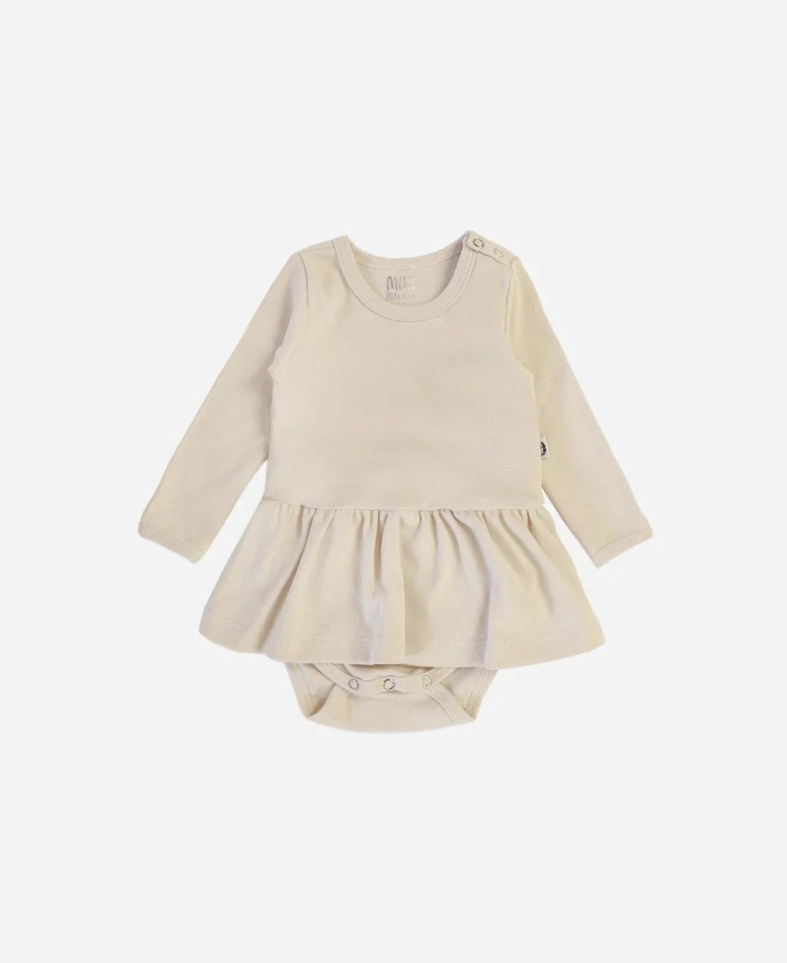 Body-Vestido de Bebê Manga Longa MiniMalista | Liso Sand - MiniMalista Baby - 0.3, b2b, Baby, black-friday, com-desconto-mm10, Frio, Menina, tab-tam-body-vestido -bebê-minimalista-estiloso
