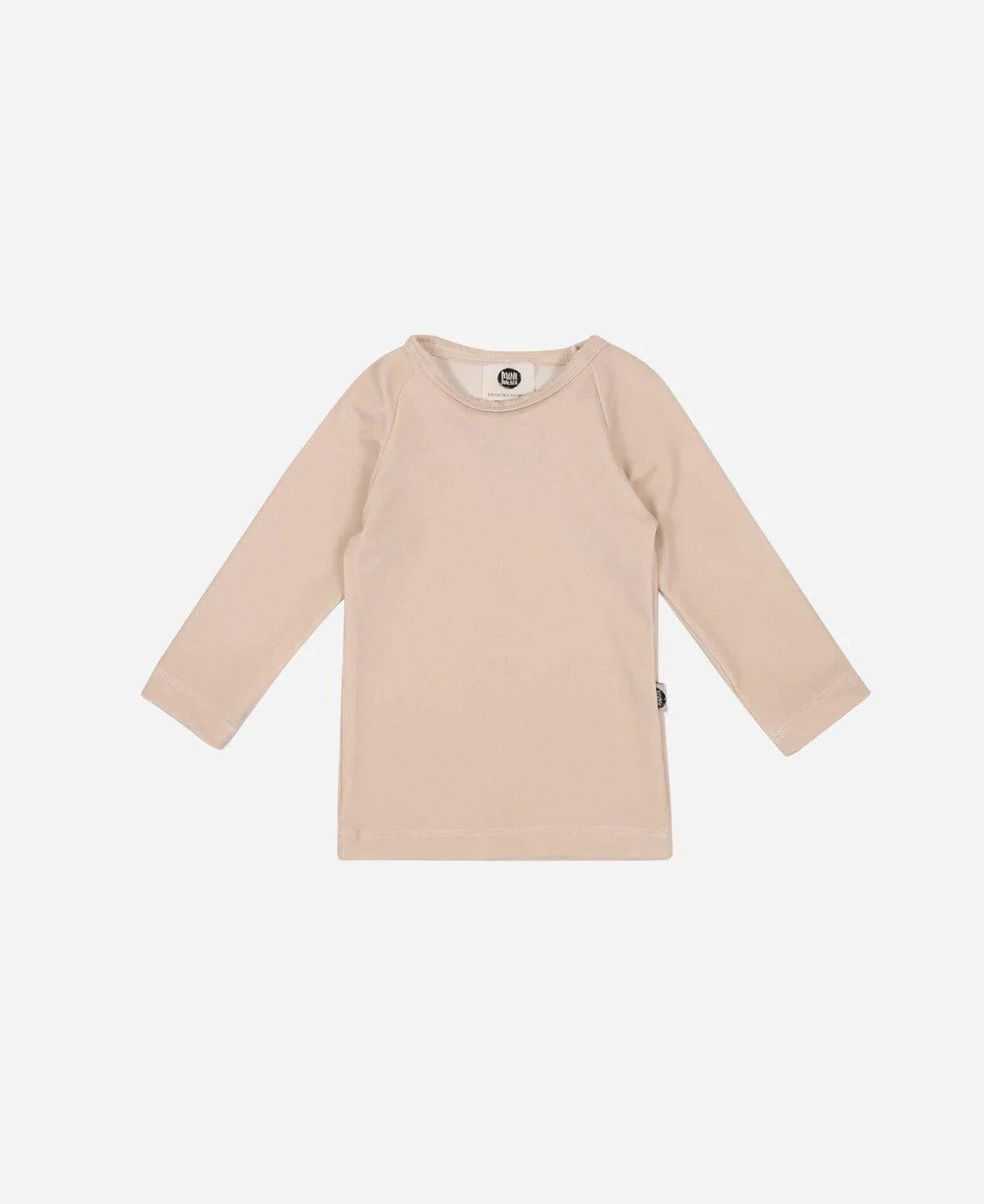 Camiseta Infantil Proteção Solar Unissex UV50+ MiniMalista | Liso Beige - MiniMalista Baby - 0, 0.3, b2b, black-friday, Calor, com-desconto-mm10, Menina, Neutro, tab-tam-camiseta-praia, tab-tam-camiseta-solar-praia, tab-tamanho-camiseta-raglan, Unissex, Verão -bebê-minimalista-estiloso