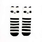 Meia Alta Infantil 3/4 Panda Japan Preto e Branco - MiniMalista Baby - 0.3, 0.5, black-friday, com-desconto-mm10, Meia Estação, Menino, Neutro, Unissex -bebê-minimalista-estiloso